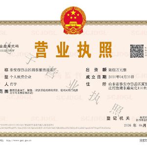 營業(yè)執(zhí)照